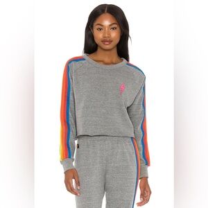 Aviator Nation Bolt Cropped Classic Sweatshirt